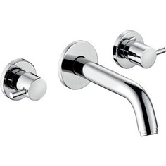 Смеситель для раковины Kludi Bozz на 3 отверстия, хром (381450576)