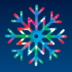 Светильник Uniel Подвесной светодиодный Снежинка (UL-00007250) ULD-H4040-048/DTA RGB IP20 Snowflake