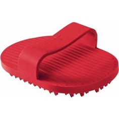 Щетка Hunter Smart Wellness Grooming Comb резиновая грумерская красная для животных