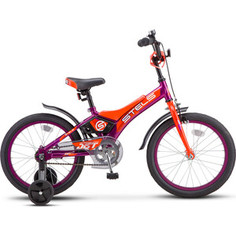 Двухколесный велосипед Stels Jet 18 Z010 фиолетовый/оранжевый