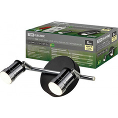 Светильник TDM ELECTRIC Спот LED СНС 2x5 Вт, 3000 K, 230 В, 50 Гц, IP44, Костус, черный/хром