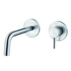 Смеситель для раковины Paffoni Light встраиваемый, Steel looking (LIG006ST70)