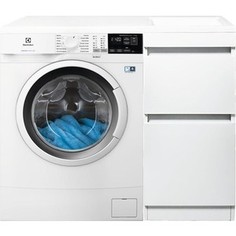 Стиральная машина с тумбой и раковиной Electrolux PerfectCare 600 EW6S4R27W Даллас 100 белая, напольная правая