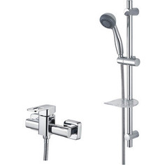 Смеситель для душа Kaiser Sharp с душевым гарнитуром, хром (64077, R-1100)