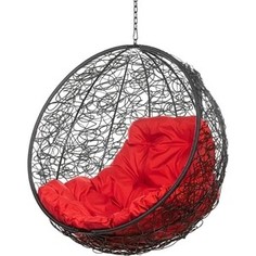 Подвесное кресло BiGarden Kokos black BS без стойки красная подушка