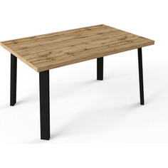Стол Leset Хаген дуб металл черный