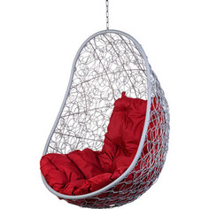 Подвесное кресло BiGarden Easy gray без стойки красная подушка
