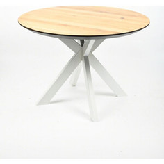 Обеденный стол Wisti Дублин 110 натуральный/белый