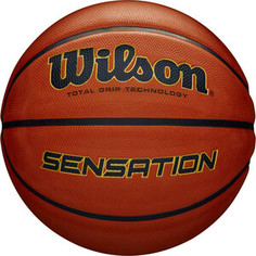 Мяч баскетбольный Wilson Sensation, арт. WTB9118XB0701, р. 7, резина, бутил. камера, коричнево-черный