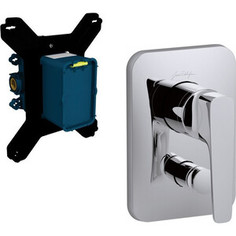 Смеситель для ванны Jacob Delafon Aleo+ встраиваемый, с механизмом, хром (E98718-CP, 98699D-NF)