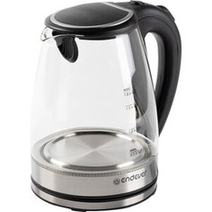 Чайник электрический Endever Skyline KR-305G, сталь/стекло