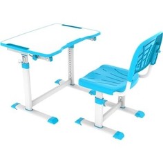 Комплект парта + стул трансформеры FunDesk Olea blue Cubby