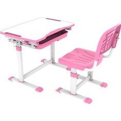 Комплект парта + стул трансформеры FunDesk Sorpresa pink Cubby