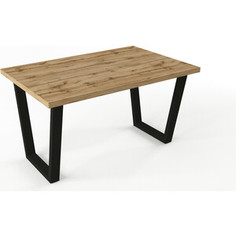 Стол Leset Ларс дуб металл черный