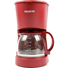 Кофеварка Marta MT-2118 бордовый гранат