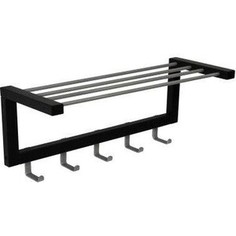 Вешалка настенная Мебелик Фабио венге/металлик