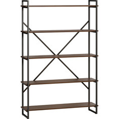 Стеллаж LoftyHome Бервин 5 коричневый