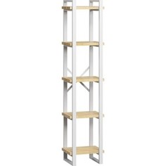 Стеллаж LoftyHome Лондейл 40 натуральный с белым каркасом