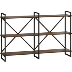 LoftyHome Стеллаж Бервин 6 коричневый