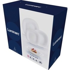 Набор столовой посуды 18 предметов Luminarc Carine White (N2184)
