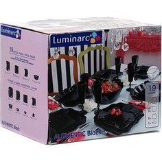 Набор столовой посуды 19 предметов Luminarc Black (E6196)