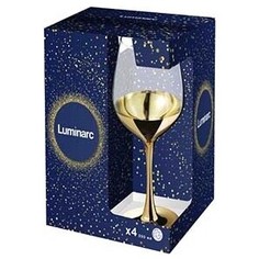 Набор бокалов 4 предмета Luminarc Электрическое золото 270 мл (P9300)