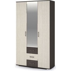 Шкаф 3-створчатый с ящиками Ника Яна 1200 ШК-803 венге/белфорд Nika