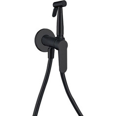 Смеситель для душа Aquanet AF300-52B Passion с гигиенической лейкой, черный (243316)