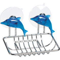 Мыльница Tatkraft DOLPHIN BLUE на присоске (11175)