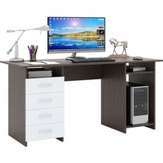 Стол письменный Мастер Милан-6 (0120) венге/белый МСТ-СДМ-06-ВБ-03