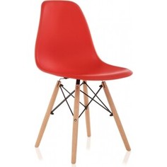 Пластиковый стул Woodville Eames PC-015 красный