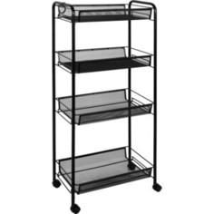 Этажерка ЗМИ Ладья 24 К, мобильная 44х25х10 см, черная (Э 342 Ч)