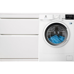 Стиральная машина с тумбой и раковиной Electrolux PerfectCare 600 EW6S4R27W Даллас 130 белая, напольная левая