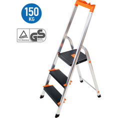 Стремянка Tatkraft MASTER из алюминия с тремя ступенями (10109)
