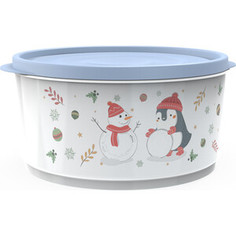 Контейнер Berossi Christmas круглый 1,6л (васильковый) (ИК 62161000)