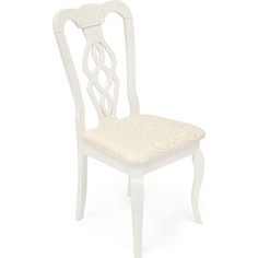 Стул TetChair Афродита /Aphrodite Ivory white/ обивка кремовая с рисунком 3321