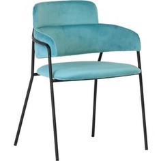 Стул Bradex Napoli светло-бирюзовый с черными ножками