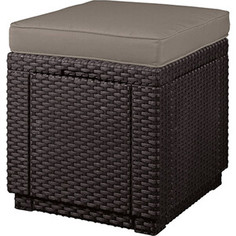 Пуф Keter Cube brn + cus warm taupe (209435)