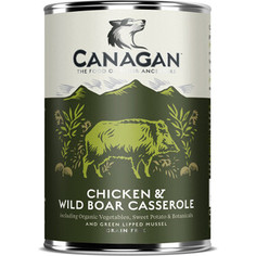 Консервы CANAGAN для собак, Тушеная курица и дикий кабан, 400 г (100.2.005)