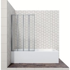 Шторка для ванной Ambassador Bath Screens 90 прозрачная, хром (16041110L)