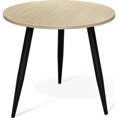 Стол Sheffilton SHT-T14/80 ЛДСП черный муар/дуб беленый