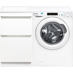 Стиральная машина с тумбой и раковиной Candy CS34 1052D1/2-07 Даллас 110 напольная, левая, белая