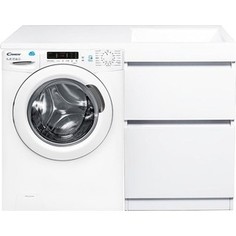Стиральная машина с тумбой и раковиной Candy CS34 1052D1/2-07 Даллас 115 напольная, правая, белая