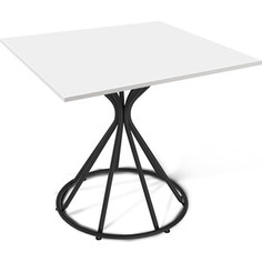 Стол Sheffilton SHT-TU4-1/80/80 ЛДСП черный/белый