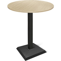 Стол барный Sheffilton SHT-TU5-BS2/80 ЛДСП черный/дуб беленый