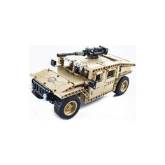 Конструктор QiHui радиоуправляемый военный джип Technics 4CH 2.4G 502 детали - QH8014