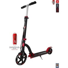 Самокат 2-х колесный Y-Scoo SLICKER DELUXE 205 с амортизатором red (4858)