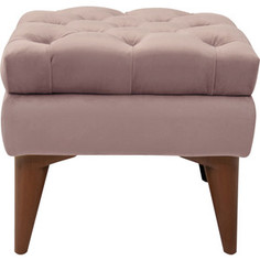 Пуф Нижегородмебель и К Парадиз ткань ТП 108 Силкшайн 28/серебристый розовый