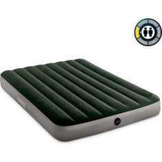 Надувной матрас Intex Downy Airbed 137х191х25см встр. ножной насос, 64762