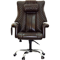Офисное массажное кресло EGO President EG1005 шоколад ЭГО